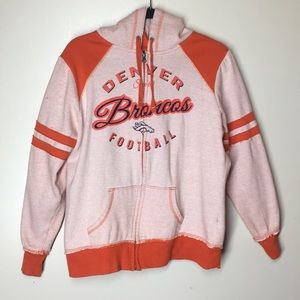Denver broncos zip up hoodie.